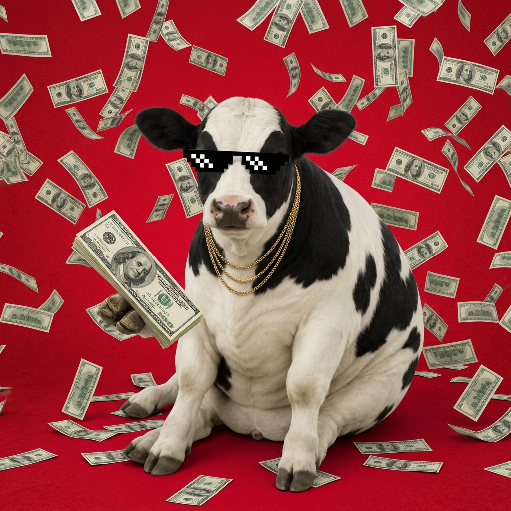 Thug life cow